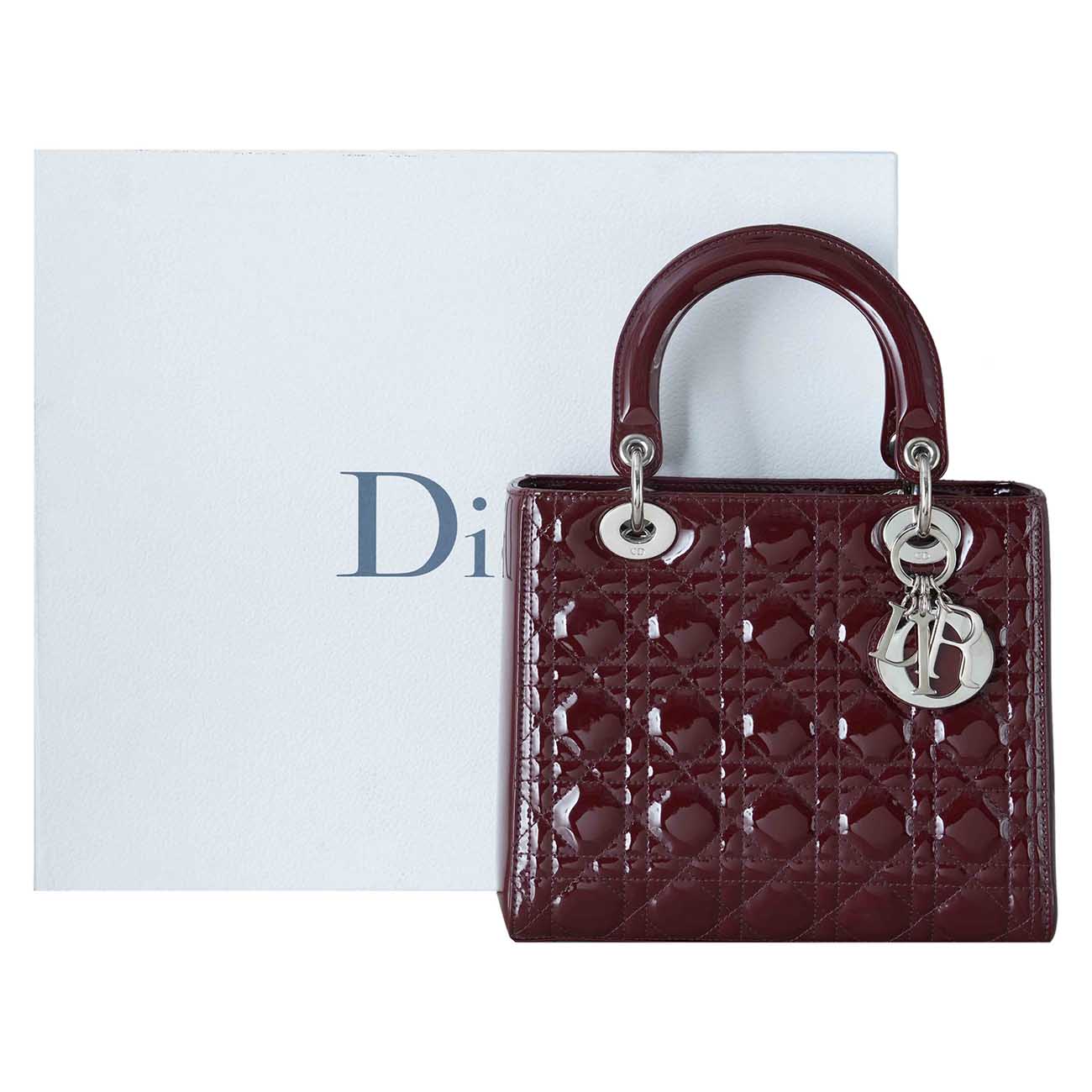 CHRISTIAN DIOR(USED)크리스찬디올 페이던트 레이디디올 미듐